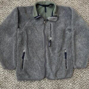 Vintage Patagonia Pile Cardigan Size Medium‎ 1996 Made In USA Grey Zip Up Retro